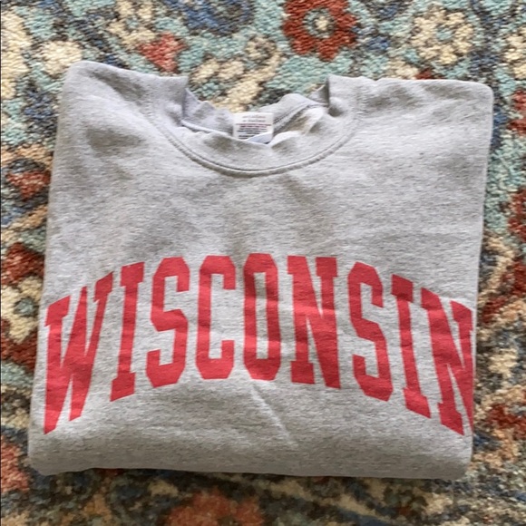 Wisconsin Tops - Moving Sale! Wisconsin Crew Neck Sweatshirt